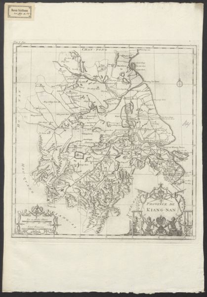 Anville, Jean Baptiste Bourguignon d', (1697-1782) (cartographer), Province de Kiang-Nan
