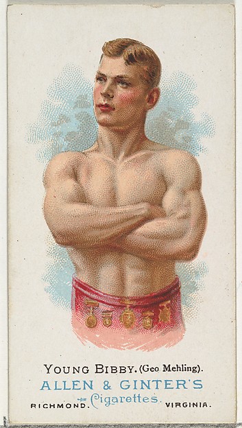 Allen & Ginter, Young Bibby (George Mehling), Wrestler, from World's Champions, Series 1 (N28) for Allen & Ginter Cigarettes