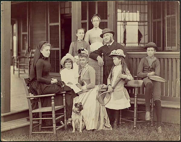 Unknown, Elberon, New Jersey, Mrs. Watson B. Thompson, John Sloan Jr., Mrs. John Sloane, Mr. John Sloane, Evelyn Sloane, William Sloane, Mina Barber, Mary Butter