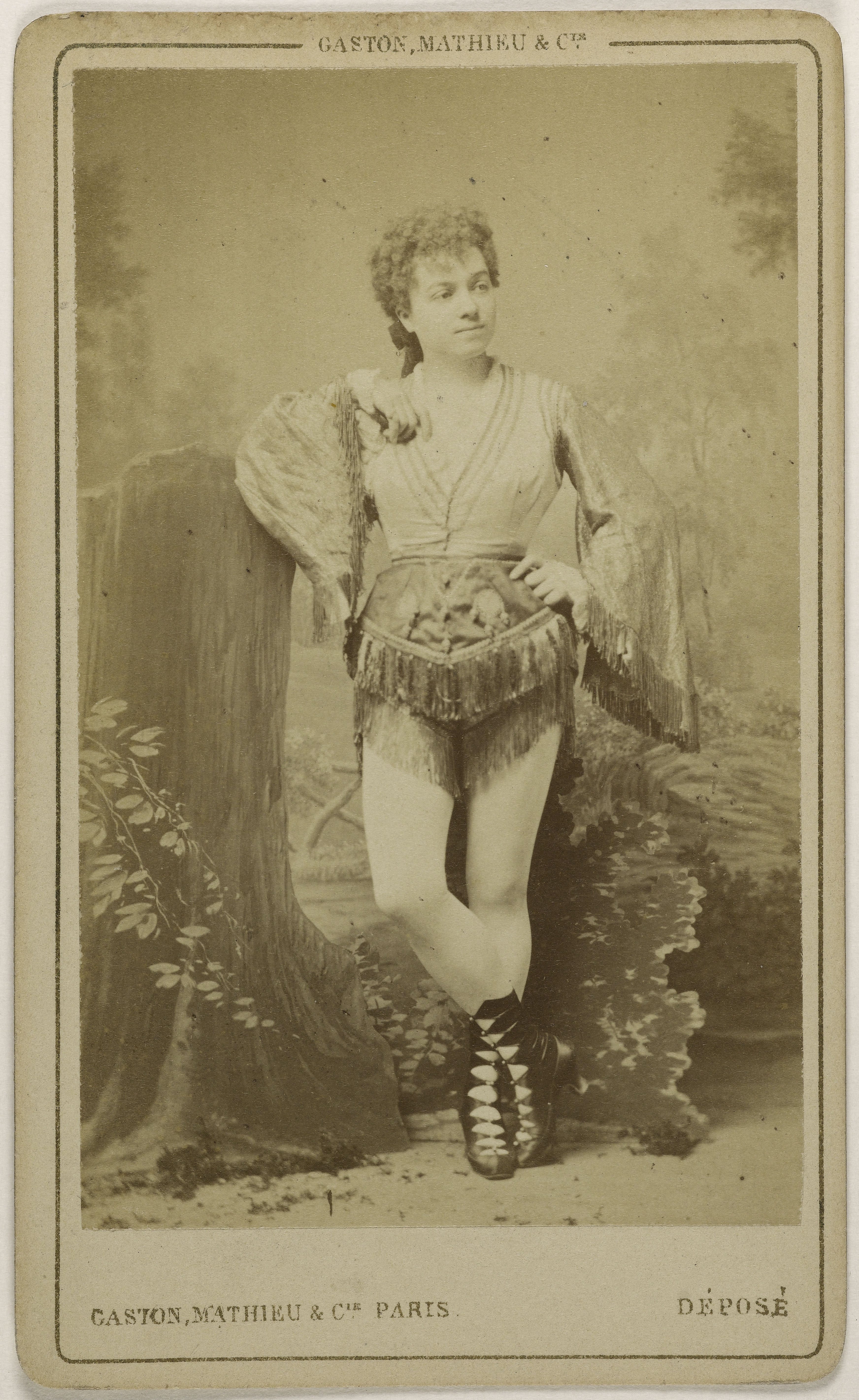 Mathieu & Cie Gaston, Portrait de Berthal ou Bertall, Louise, (actrice)