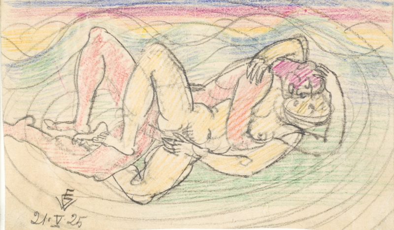 Eduard (autor) Wiiralt, Man and Woman (Coitus)