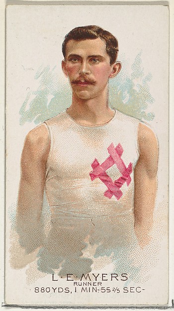 Allen & Ginter, L.E. Myers, Runner, from World's Champions, Series 2 (N29) for Allen & Ginter Cigarettes