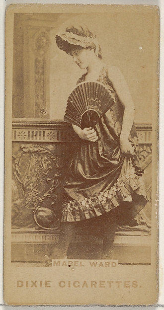 Allen & Ginter, Mabel Ward, from the Actors and Actresses series (N45, Type 7) for Dixie Cigarettes