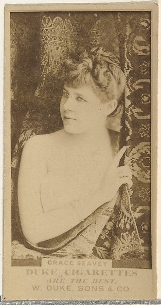 W. Duke, Sons & Co., Grace Seavey, from the Actors and Actresses series (N145-7) issued by Duke Sons & Co. to promote Duke Cigarettes