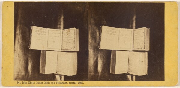 Edward Bierstadt, [John Eliot's Bible Translated for Native Americans, printed in 1661]