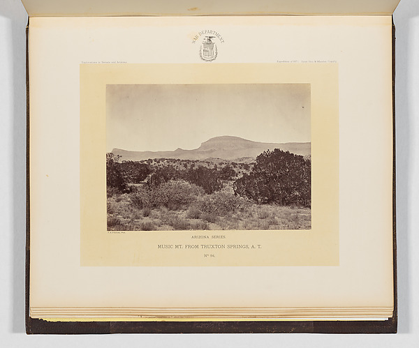 Timothy H. O'Sullivan, Music Mountain From Truxton Springs, Arizona Territory