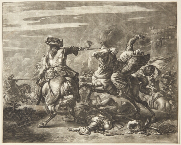 Jan van Huchtenburg, Rytterfægtning ved en borg