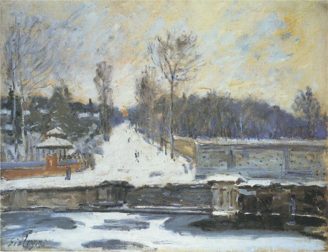 Alfred Sisley, The Watering Place at Marly-le-Roi
