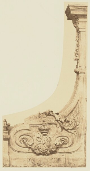 Édouard Baldus, [Detail of the Decoration of the Attic, Pavillon de Turgot, Louvre, Paris]