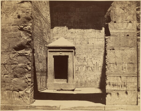 Antonio Beato, [Temple of Horus, Edfu, Tabernacle]