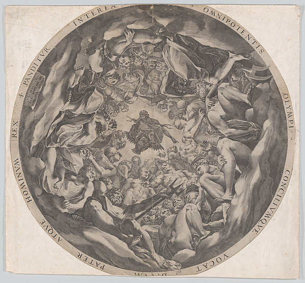 Cornelis Cort, Concourse of the Gods on Mount Olympus