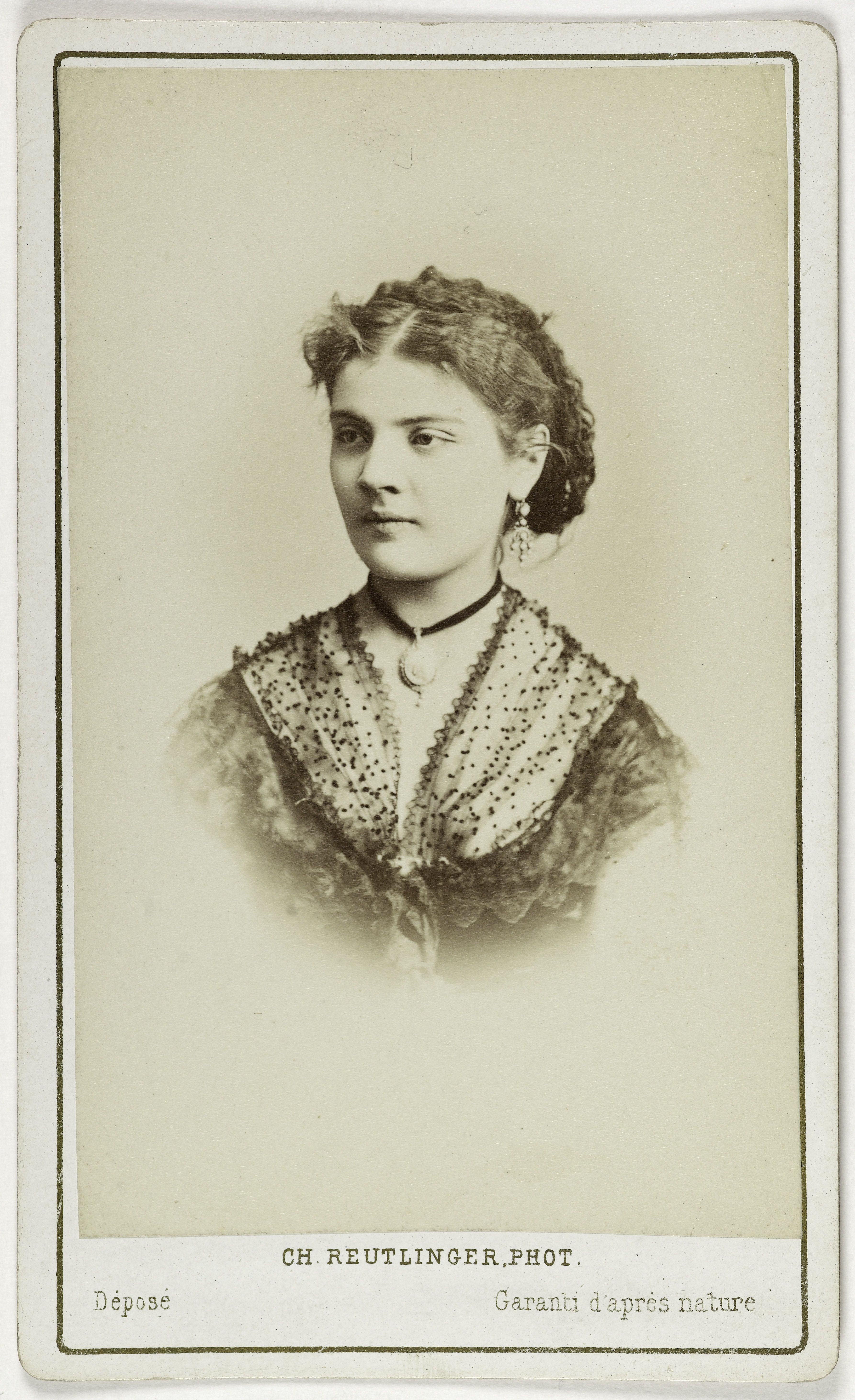 Charles Reutlinger, Portrait de Mlle Lafleur ou Floral, (actrice)
