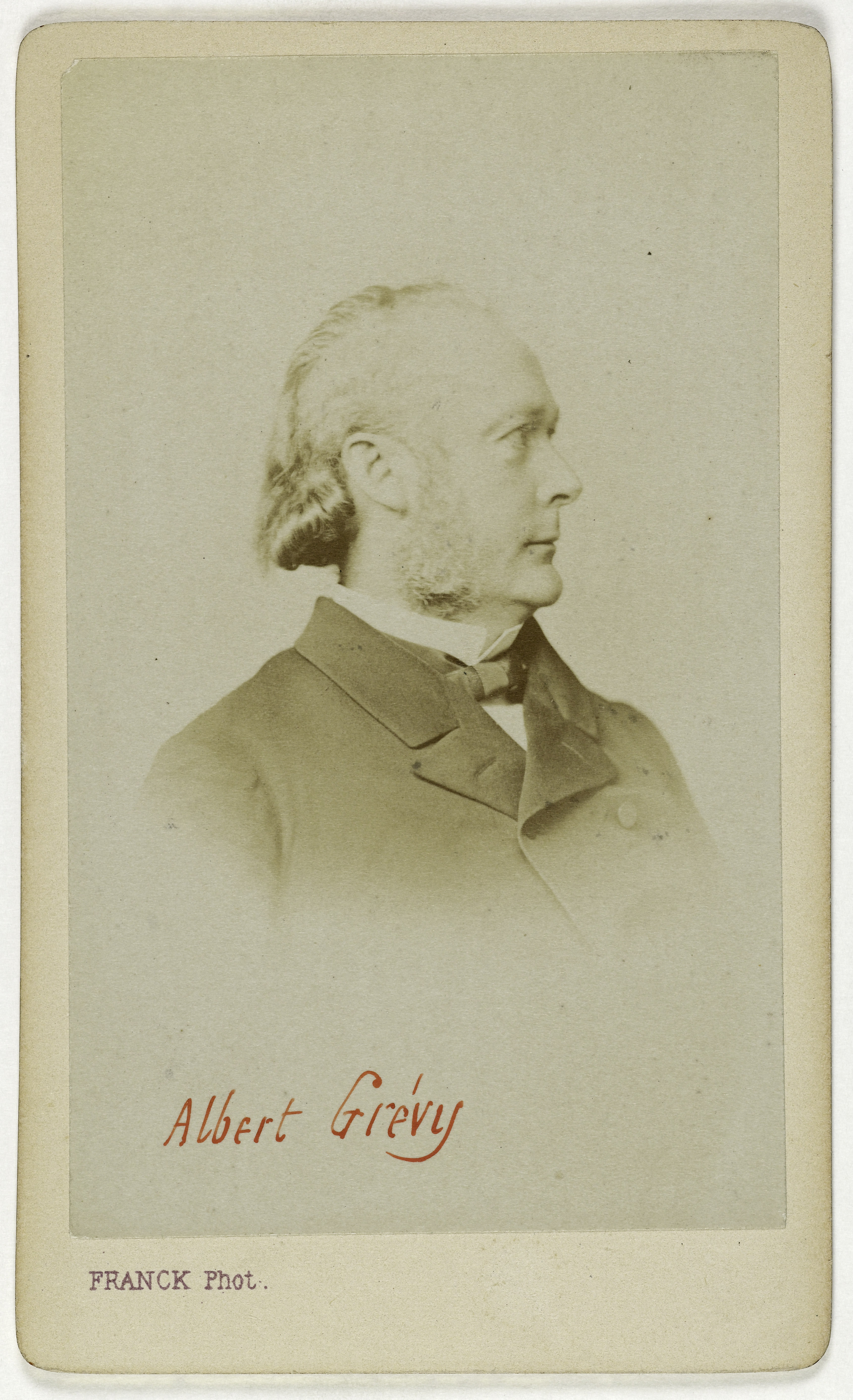 Franck, Portrait d'Albert Grévy (1823-1899), (avocat, homme politique, administrateur)