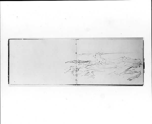 William Trost Richards, Breaking Waves (from Sketchbook VII)