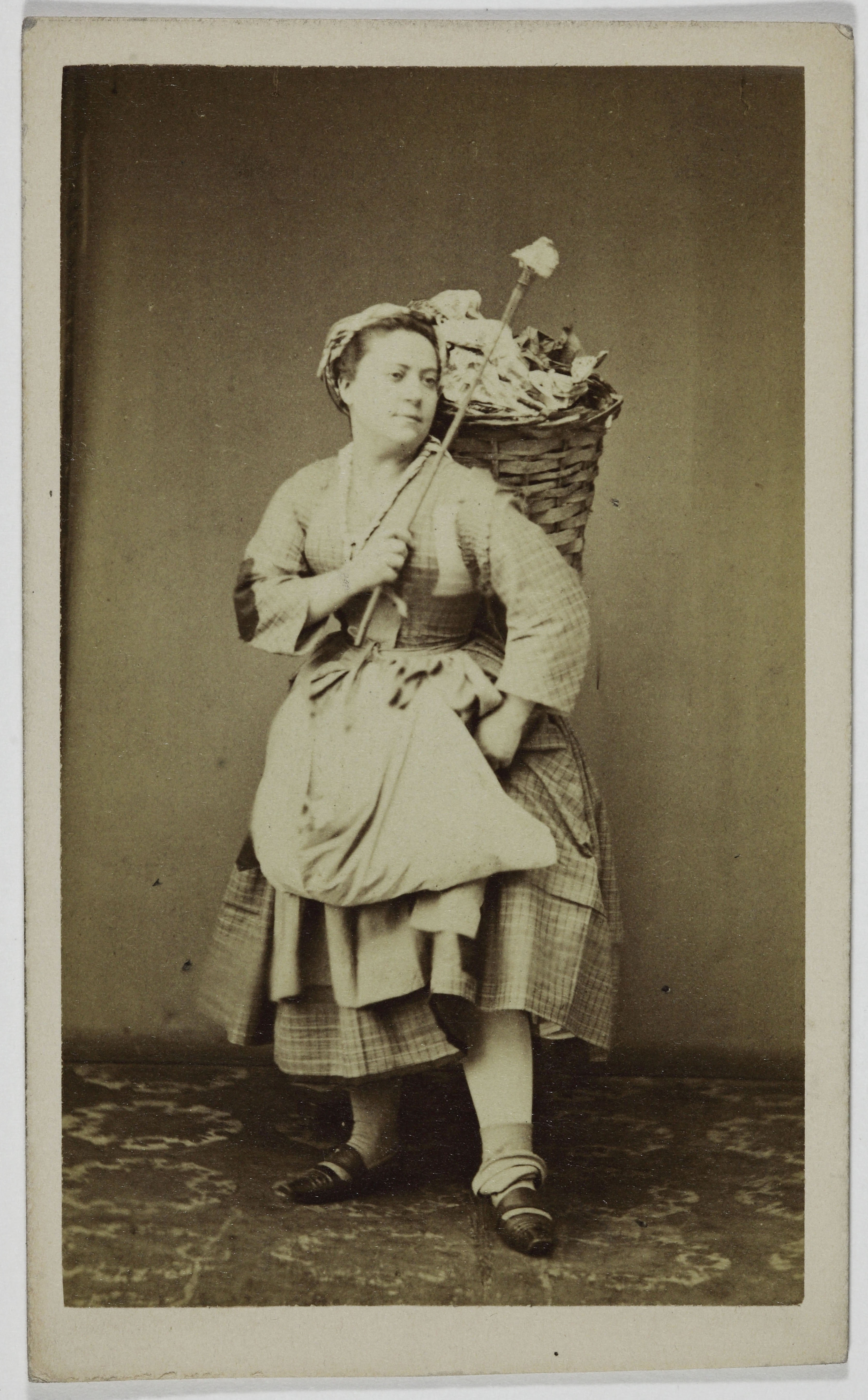Ulric Grob, Portrait d'Alphonsine, (Jeanne Benoist; Alphonsine Margaine; dite), (1829-1883), (comédienne)