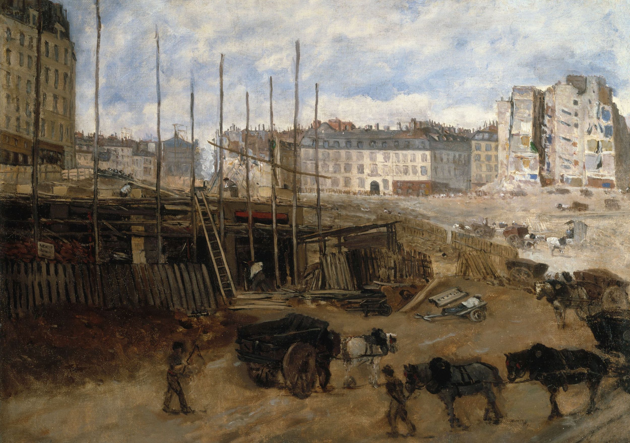 Anonyme, Percement de l'avenue de l'Opéra, en 1878