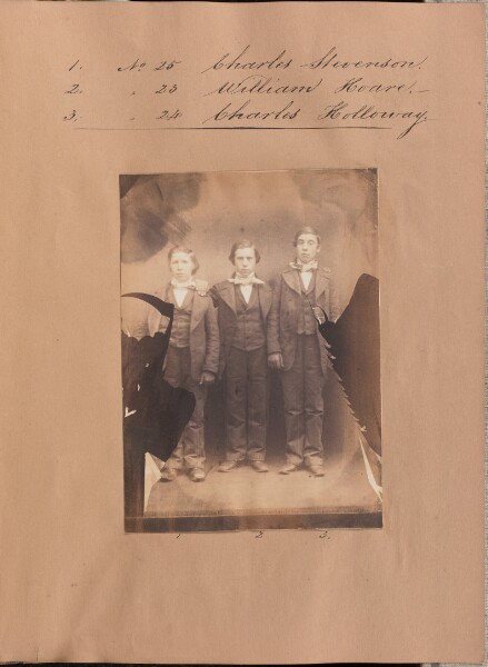 Unknown, [Portrait of Charles Stevenson, William Hoare, and Charles Holloway]