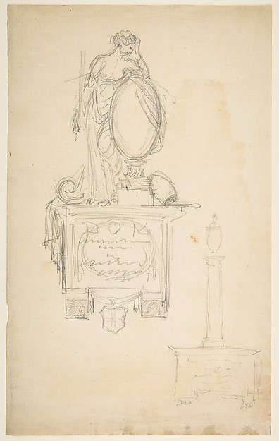 Anonymous, French, 19th century, Design for a Sculpture or Monument