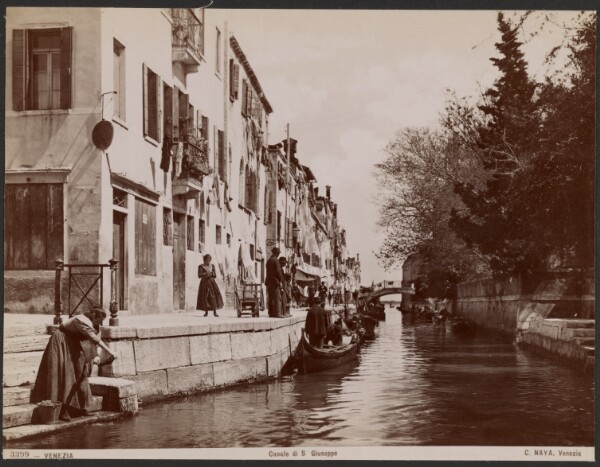 Carlo Naya, St. Giuseppe's Canal, Venice