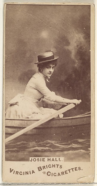 Allen & Ginter, Josie Hall, from the Actors and Actresses series (N45, Type 1) for Virginia Brights Cigarettes