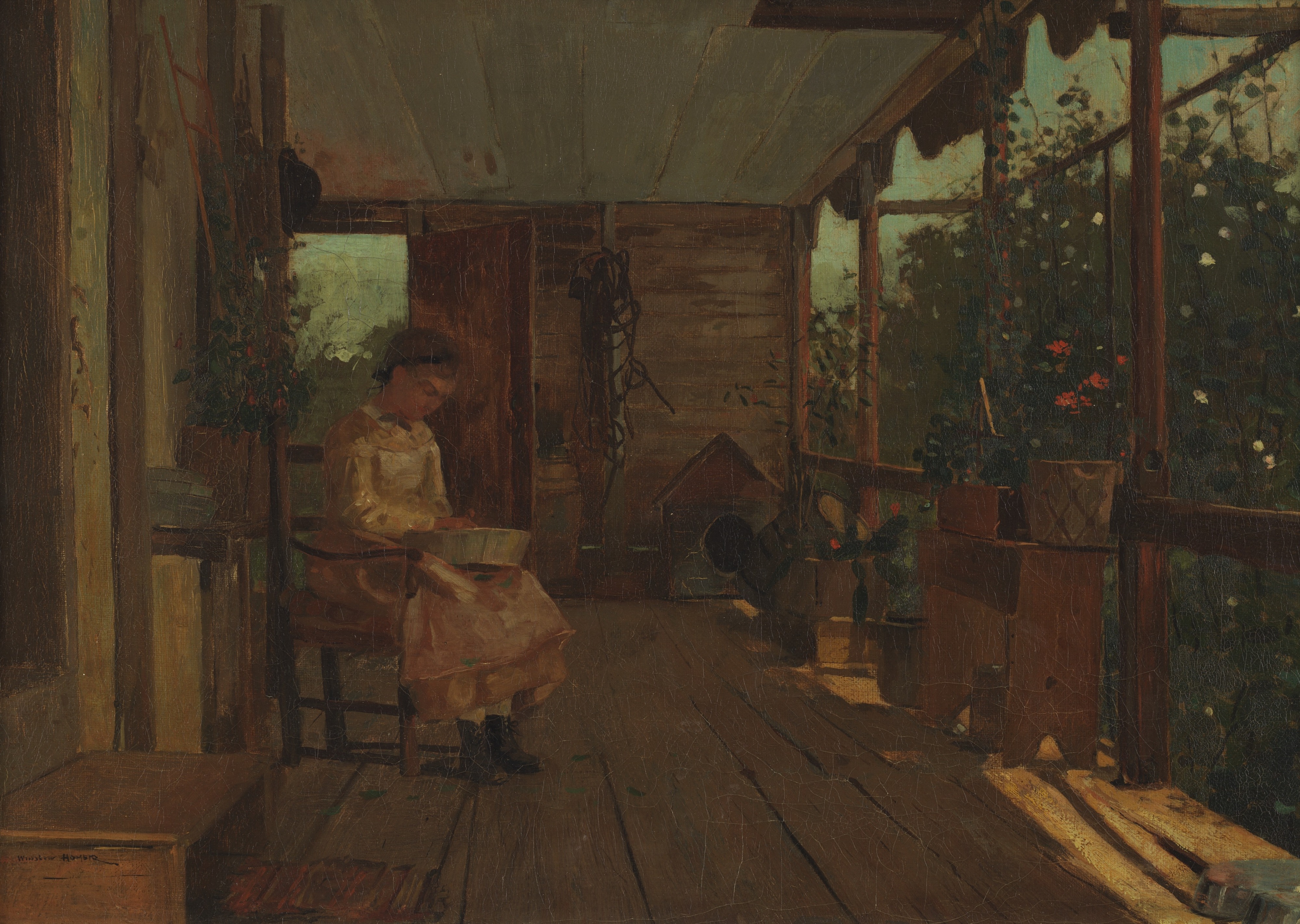 Winslow Homer, Girl Shelling Peas