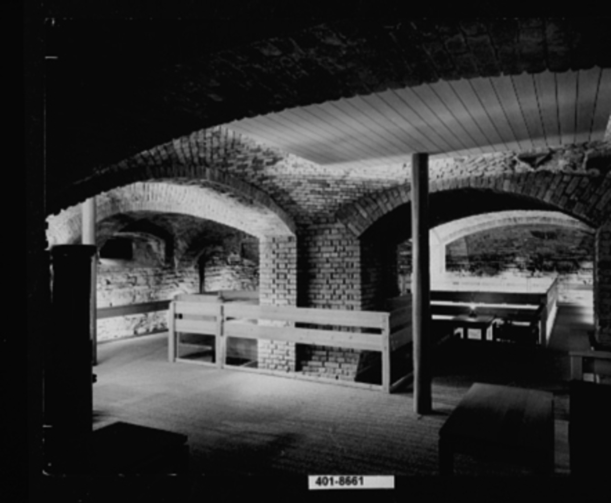 Anno Domkirkeodden, HAMAR BRYGGERI, BRYGGERIGATA 12, GILDEHALLEN ETTER OMBYGGING, INTERIØRARKITEKT EDVIN HELSETH