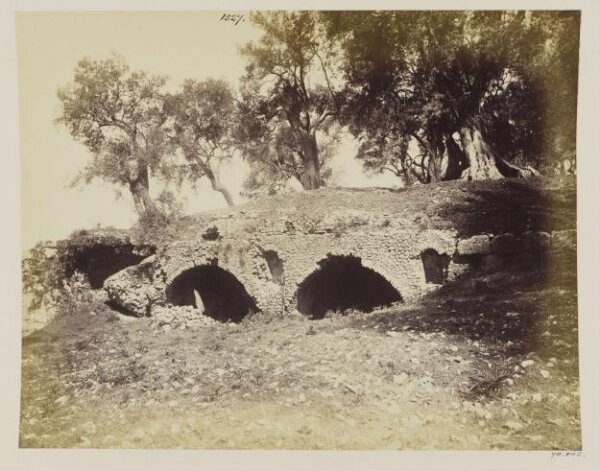 Parker, John Henry, Aqueducts - Tivoli, Castellum Aquae Marciae, B.C. 145, 1 1/2 miles from Tivoli, with niches and vault, and Opus Incertum.