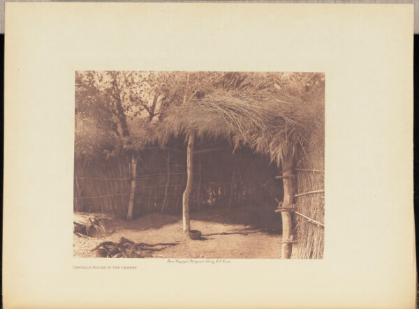 Edward S. Curtis, Cahuilla House in the Desert