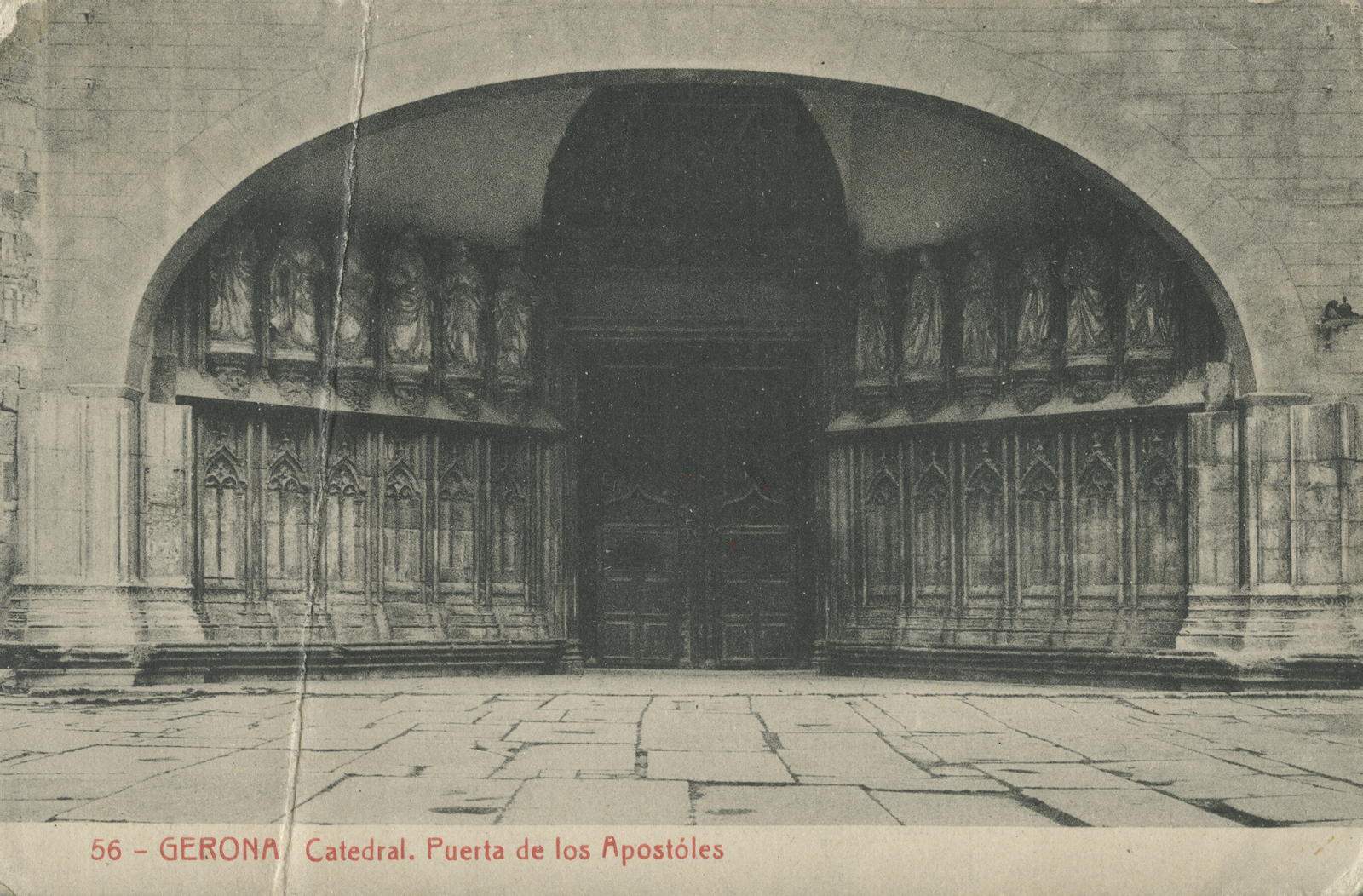 Desconegut, 56. GERONA. Cathedral. Puerta de los Apóstoles