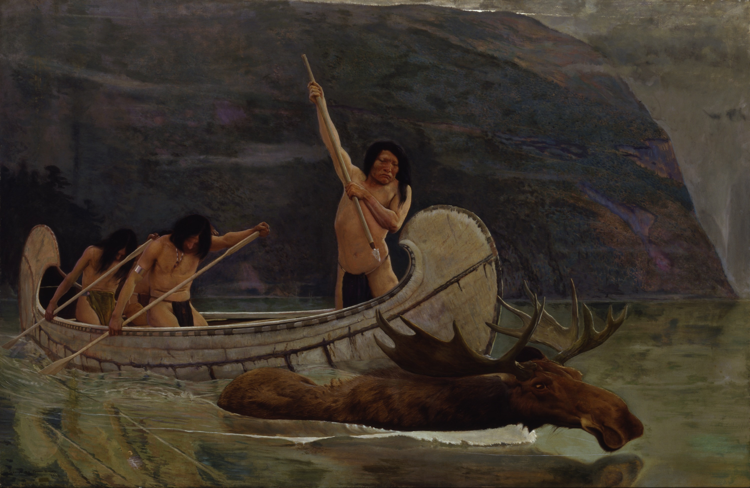 George de Forest Brush, The Moose Chase