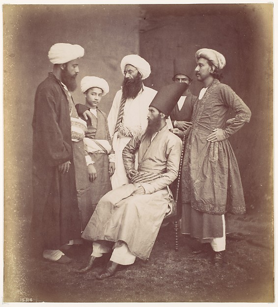 Francis Frith, [Six East Indian Men]