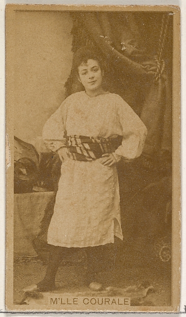 Allen & Ginter, M'lle Couralet, from the Actors and Actresses series (N45, Type 8) for Virginia Brights Cigarettes