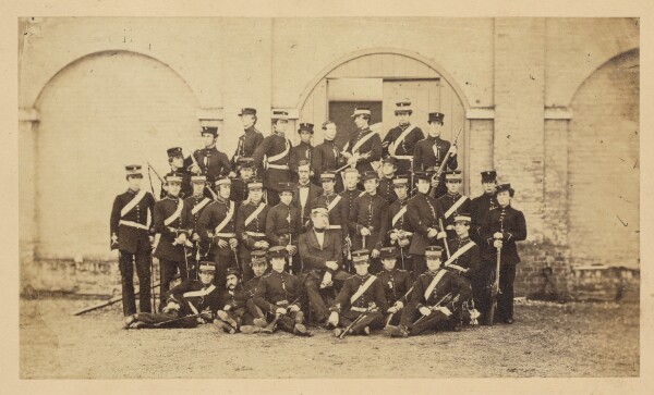 Unknown, [Group portrait of military students]