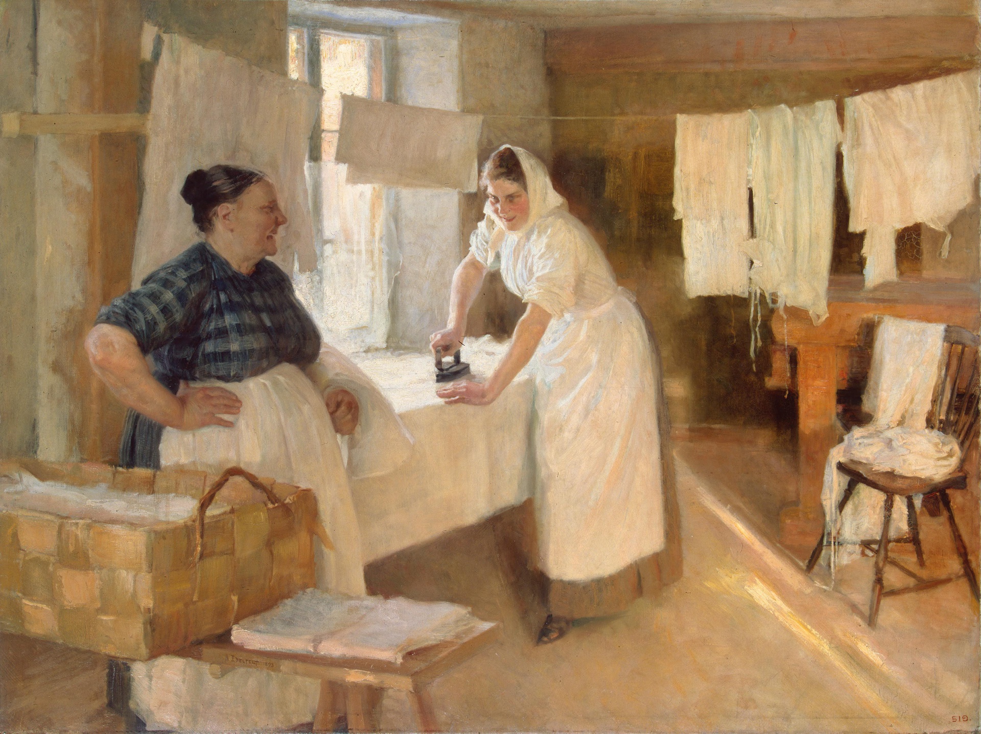 Albert Edelfelt, Laundresses