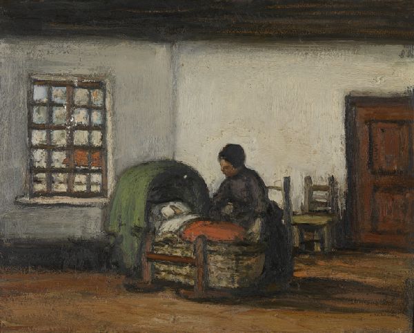Jakob Smits, Interior with Cradle