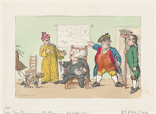 Thomas Rowlandson, The Damnation of Obadiah (Tristram Shandy)