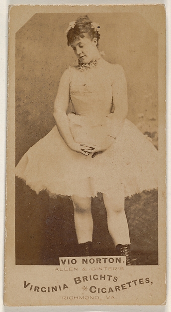 Allen & Ginter, Vio Norton, from the Actors and Actresses series (N45, Type 1) for Virginia Brights Cigarettes