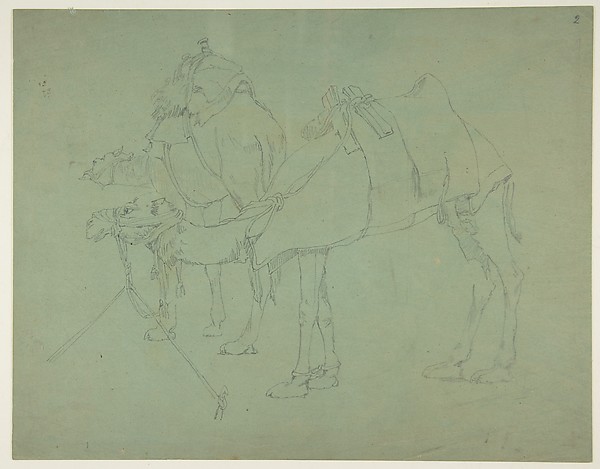 Anonymous, French, 19th century, Two Camels