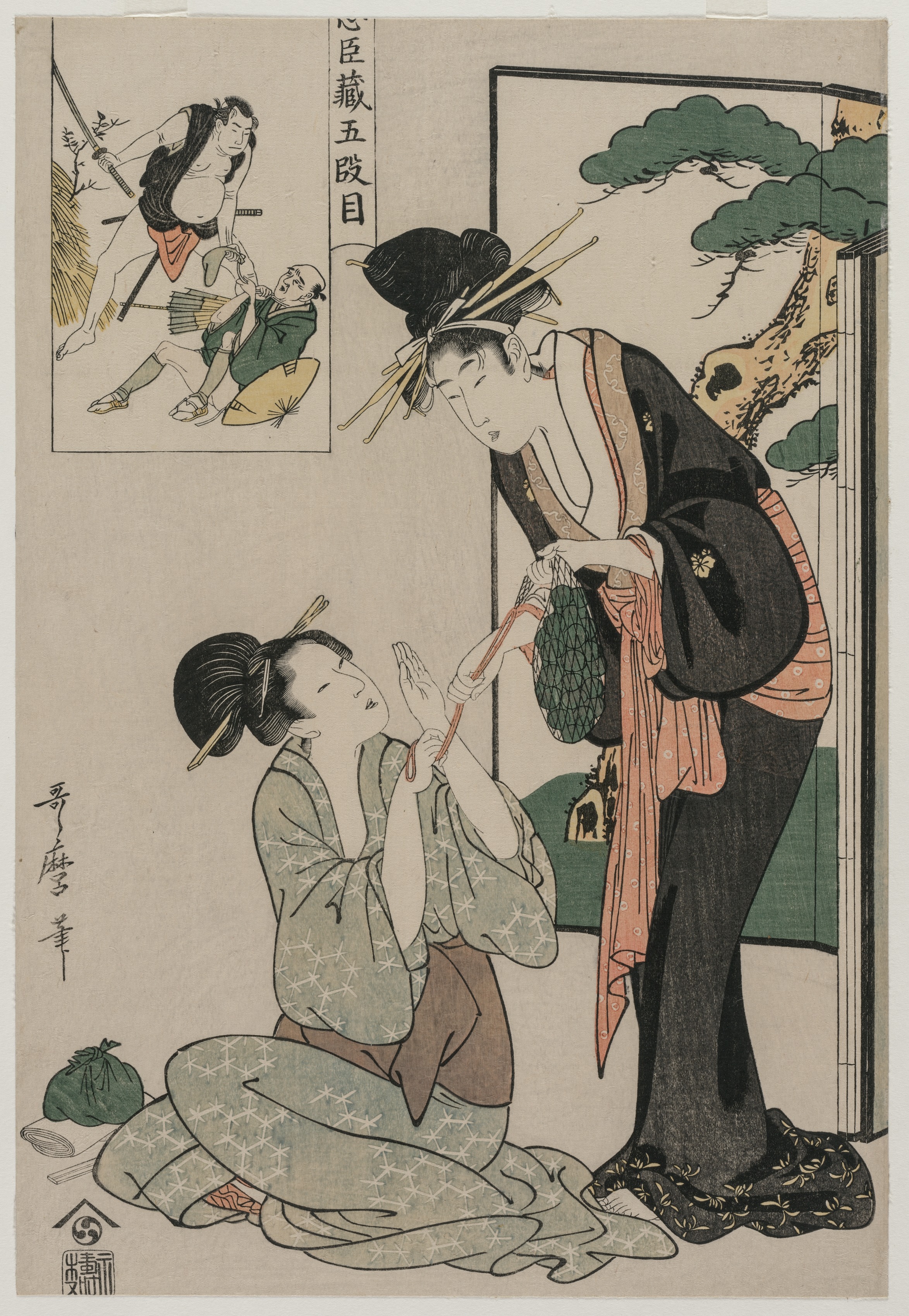 Kitagawa Utamaro, Chushingura: Act V of The Storehouse of Loyalty
