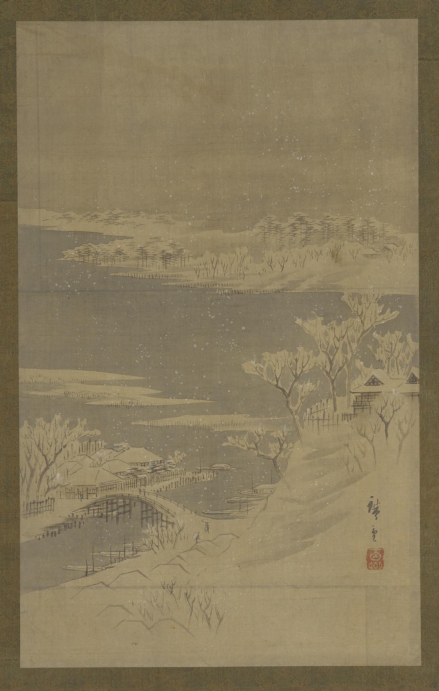 Utagawa Hiroshige II, Winter landscape
