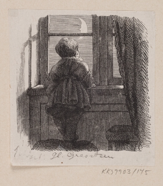H.P. Hansen, Illustration til "Den gamle Gravsteen" i H.C. Andersen, "Eventyr og Historier", Bind 2