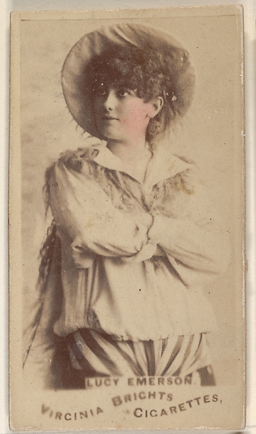Allen & Ginter, Lucy Emerson, from the Actors and Actresses series (N45, Type 1) for Virginia Brights Cigarettes