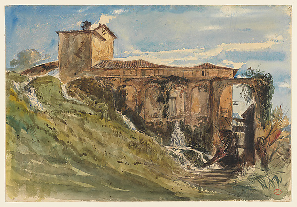 Paul Huet, A Villa near Rome