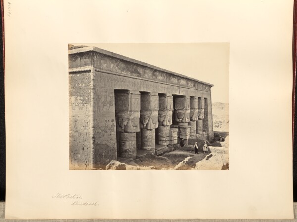 Francis Frith, The Portico, Denderah