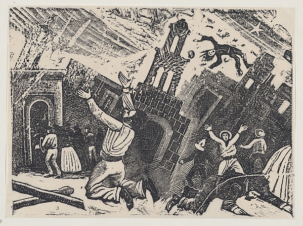 José Guadalupe Posada, Chaos during an earthquake