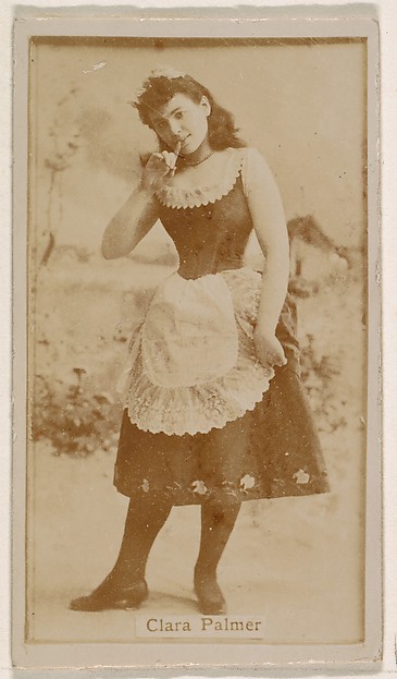 Kinney Brothers Tobacco Company, Clara Palmer, from the Actresses series (N245) issued by Kinney Brothers to promote Sweet Caporal Cigarettes