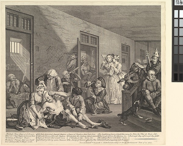 William Hogarth, A Rake's Progress, Plate 8