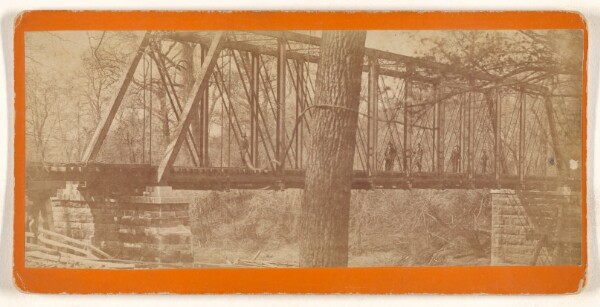 Unknown, [K.C.B. & S.F. R.R. Bridge over Neosho River at Burlington, Ks.]