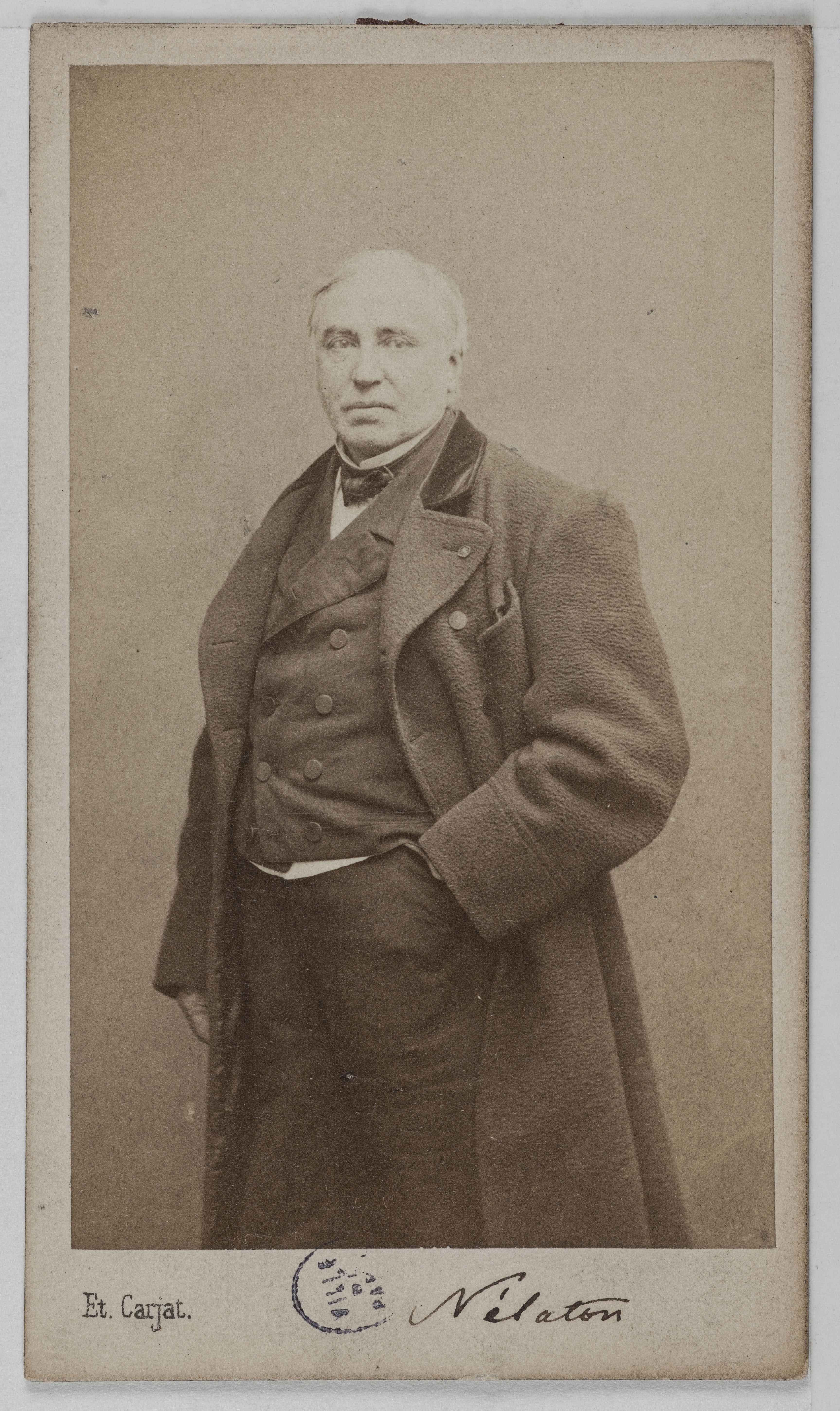 Carjat & Cie, Portrait d'Auguste Nélaton (1807-1873), chirurgien.