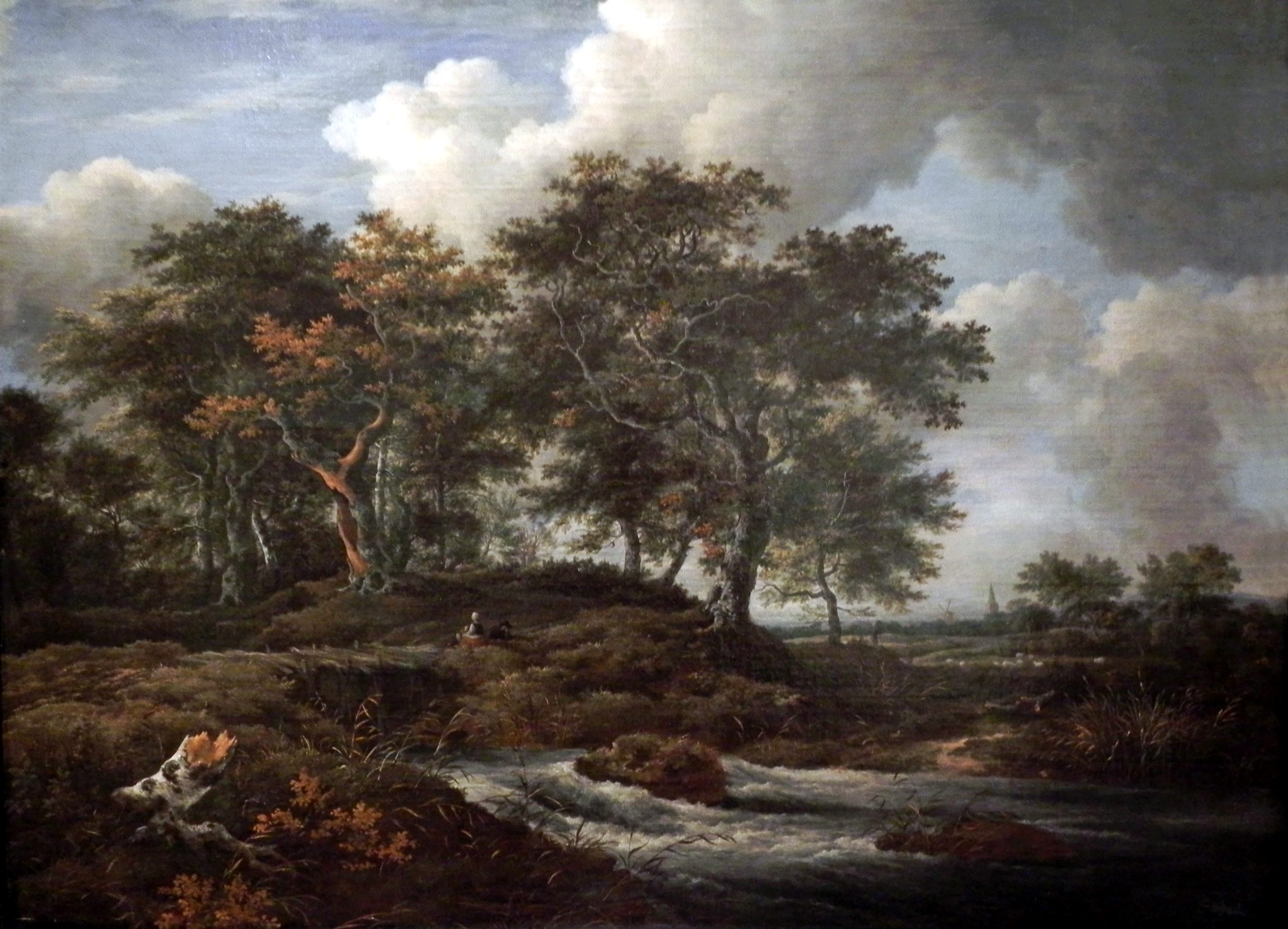 Jacob van Ruisdael, Torrent with Oak Trees